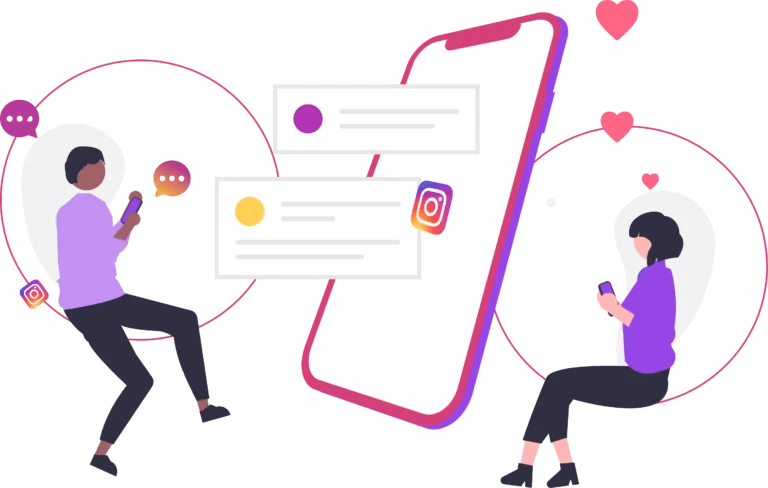 Instagram messaging automation illustration